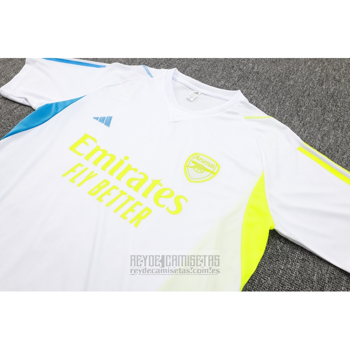 Chandal del Arsenal Manga Corta 2023-2024 Blanco - Pantalon Corto
